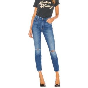 MOTHER High Waisted Looker Ankle High Rise Jeans in Gold Rush Baby Size 27